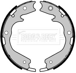 BORG & BECK Комплект тормозных колодок, стояночная тормозная с BBS6496